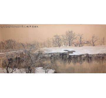 阚传好国画山水故园春雪暖万家字画之家