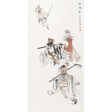 李岗国画人物西游记二字画之家