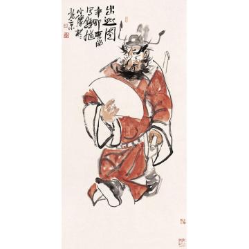 李岗国画人物出巡图字画之家