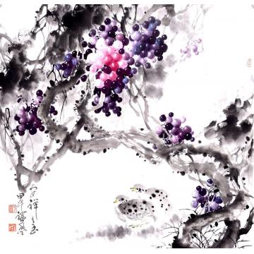 张福盈国画花鸟安详之玉字画之家