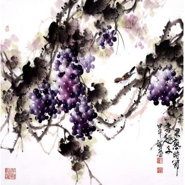 张福盈国画花鸟果熟时节字画之家