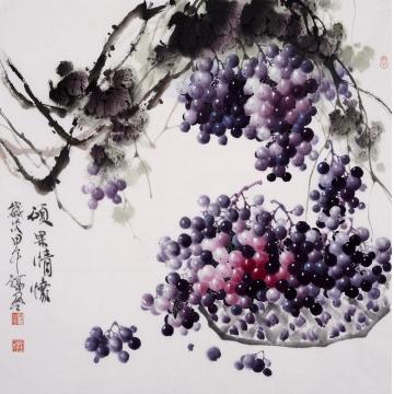 张福盈国画花鸟硕果情怀字画之家