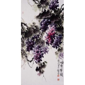 张福盈国画花鸟蝈声琴韵字画之家