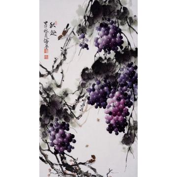 张福盈国画花鸟秋趣字画之家