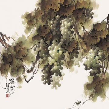 张福盈国画花鸟秋声字画之家
