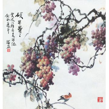 张福盈国画花鸟硕果累累字画之家