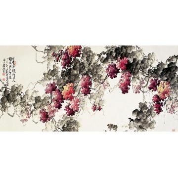 张福盈国画花鸟果香墨韵醉心扉字画之家