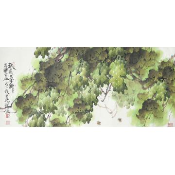 张福盈国画花鸟秋爽气新字画之家