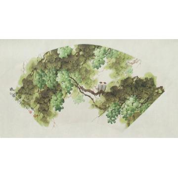 张福盈国画花鸟双栖图字画之家