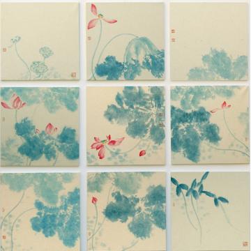 胡新安国画花鸟《夏梦》字画之家