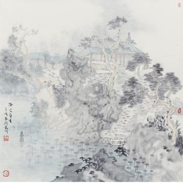 于亨国画山水隔尘留香字画之家