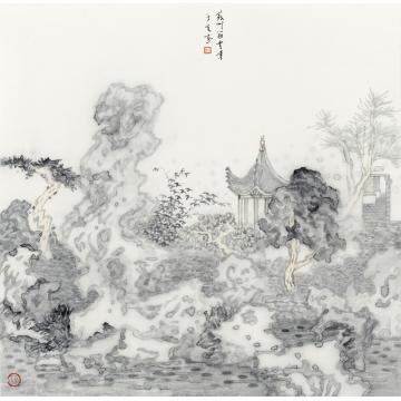 于亨国画山水苏州冠云峰字画之家