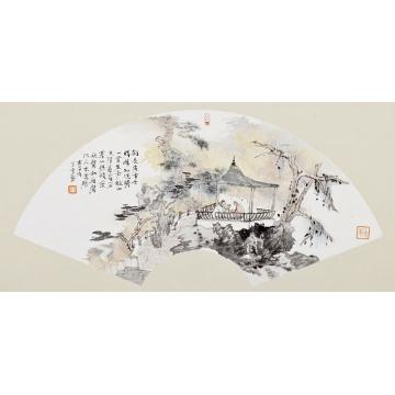 于亨国画山水扇面字画之家