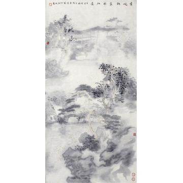 于亨国画山水秀婉轻柔园林逸字画之家