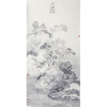 于亨国画山水一树一峰入画境字画之家