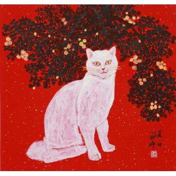 苏华国画动物夏日字画之家
