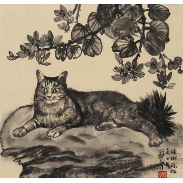 苏华国画动物绿树阴浓夏日长字画之家