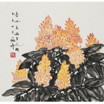 苏华国画花鸟春风春雨百花开字画之家