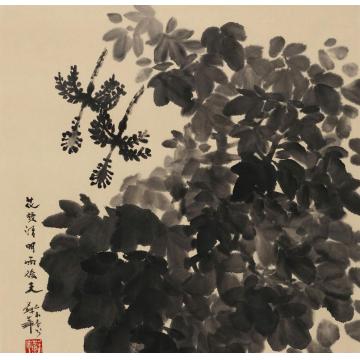 苏华国画花鸟花发清明雨后天字画之家