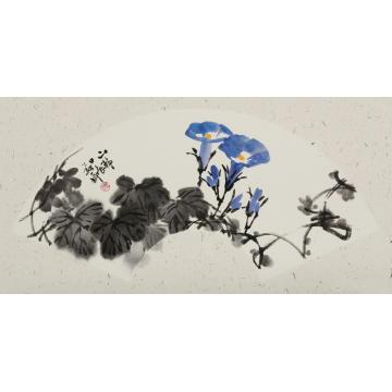 苏华国画花鸟山静日长字画之家