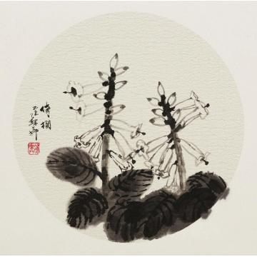 苏华国画花鸟倚栏字画之家