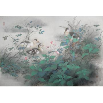 刘刚国画花鸟新雏字画之家