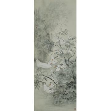 刘刚国画花鸟香漫春池字画之家