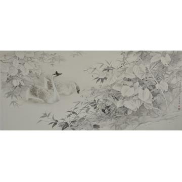 刘刚国画花鸟乡村晓色字画之家