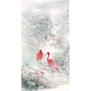 刘刚国画花鸟霜重色愈浓字画之家