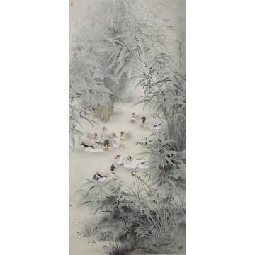 刘刚国画花鸟蜀溪幽趣字画之家