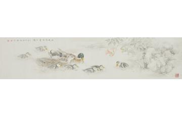 刘刚国画花鸟山气花香画中听字画之家