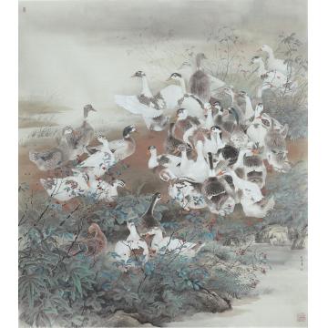 刘刚国画花鸟秋水絮语字画之家