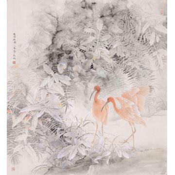 刘刚国画花鸟南国幽禽字画之家