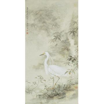 刘刚国画花鸟芳草萋萋字画之家