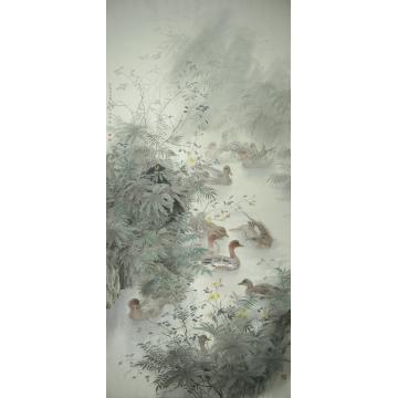 刘刚国画花鸟春江水暖字画之家