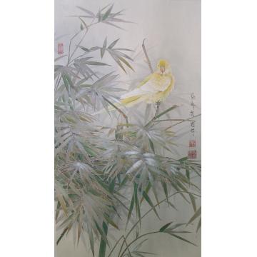 刘刚国画花鸟初雪字画之家