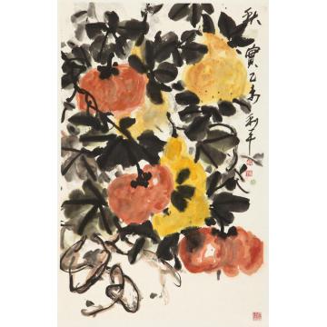 郑利平国画花鸟秋实字画之家