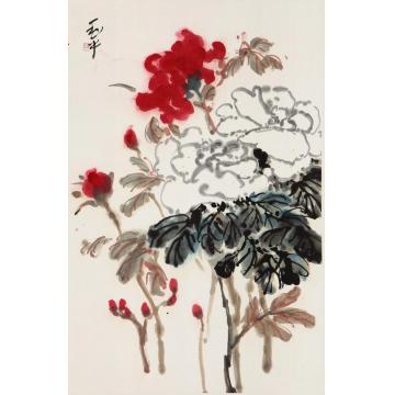 郑利平国画花鸟共赏春风第一花字画之家