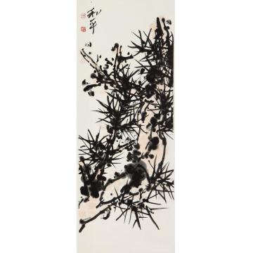 郑利平国画花鸟青青者长松字画之家