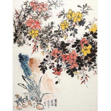 郑利平国画花鸟李青莲酒透字画之家