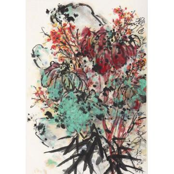 郑利平国画花鸟秋色浓艳字画之家