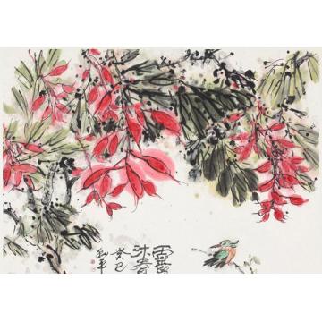 郑利平国画花鸟灵鸟沐春字画之家