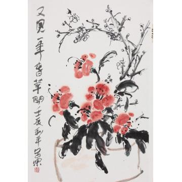 郑利平国画花鸟又见一年春花开字画之家