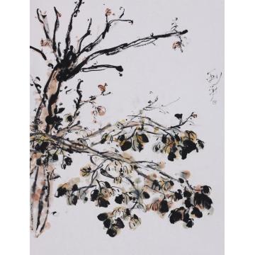 郑利平国画花鸟野鹤塵远 诗画冰清字画之家