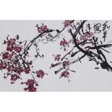 郑利平国画花鸟铁骨野香斗春寒字画之家