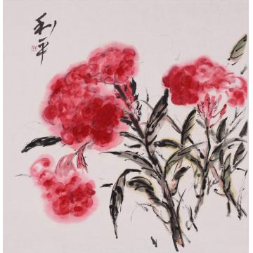 郑利平国画花鸟中亚遇故人字画之家