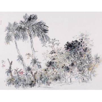 郑利平国画花鸟窗边小景字画之家
