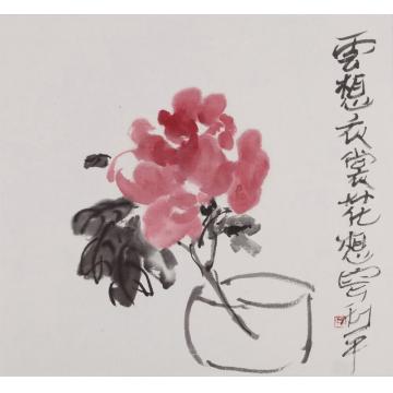 郑利平国画花鸟云想衣裳花想容字画之家
