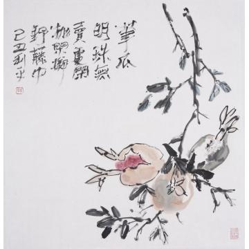 郑利平国画花鸟笔底明珠无卖处字画之家