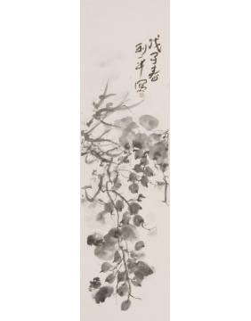 郑利平国画花鸟水墨葡萄字画之家